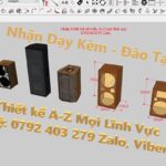 Bộ video SketChup thiết kế loa thùng.