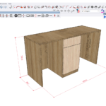 Bàn học 140x75x50 M-02.