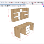 Bàn học 180x750x600 M-03