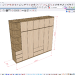 Tủ quần áo 280×240 M-01