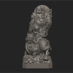 Phật Di Lặc Cưỡi Lân M-136