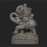 Phật Di Lặc Cưỡi Voi M-134