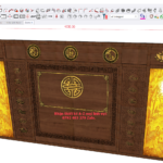 Vách thờ 433X240 M-01